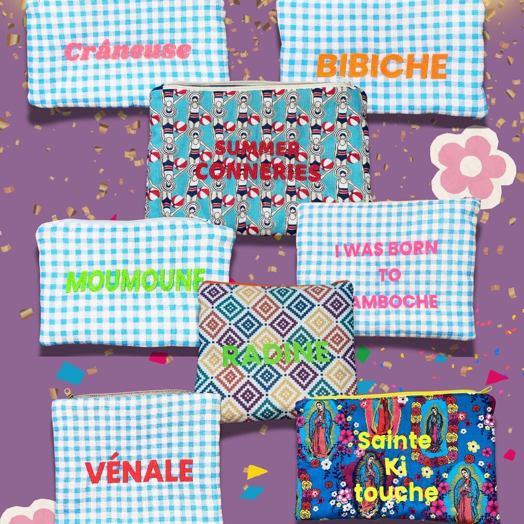 POCHETTES VICHY BRODERIE BADASS